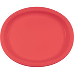 Touch of Color Coral Oval Paper Plates - 8ct.