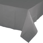 Touch of Color Glamour Gray Plastic-Lined Rectangle Tablecover - 54" x 108"