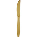 Creative Converting Glittering Gold Premium Plastic Knives - 24ct.