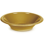 Touch of Color Glittering Gold 12oz. Plastic Bowls
