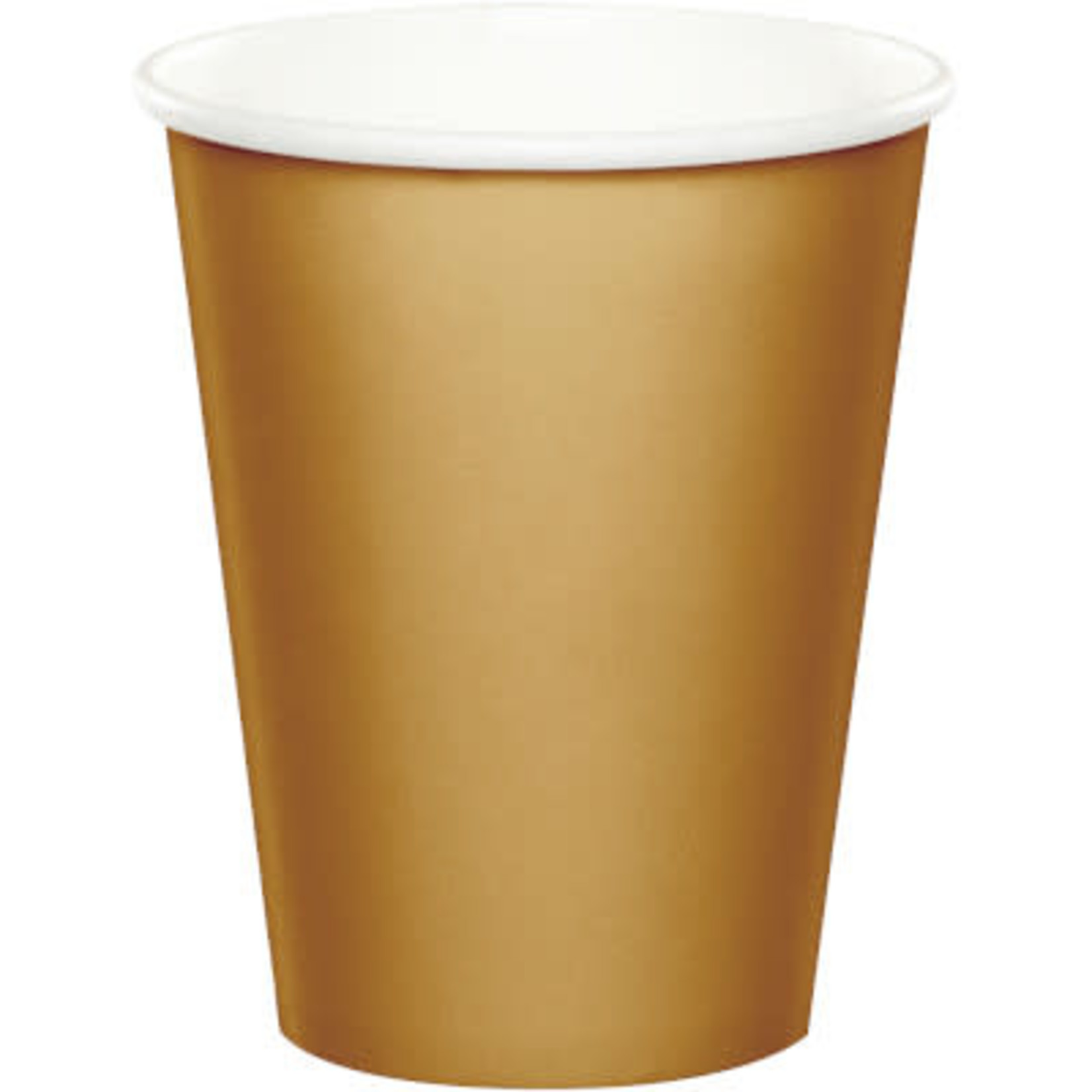 Touch of Color 9oz. Gold Hot/Cold Paper Cups -24ct.