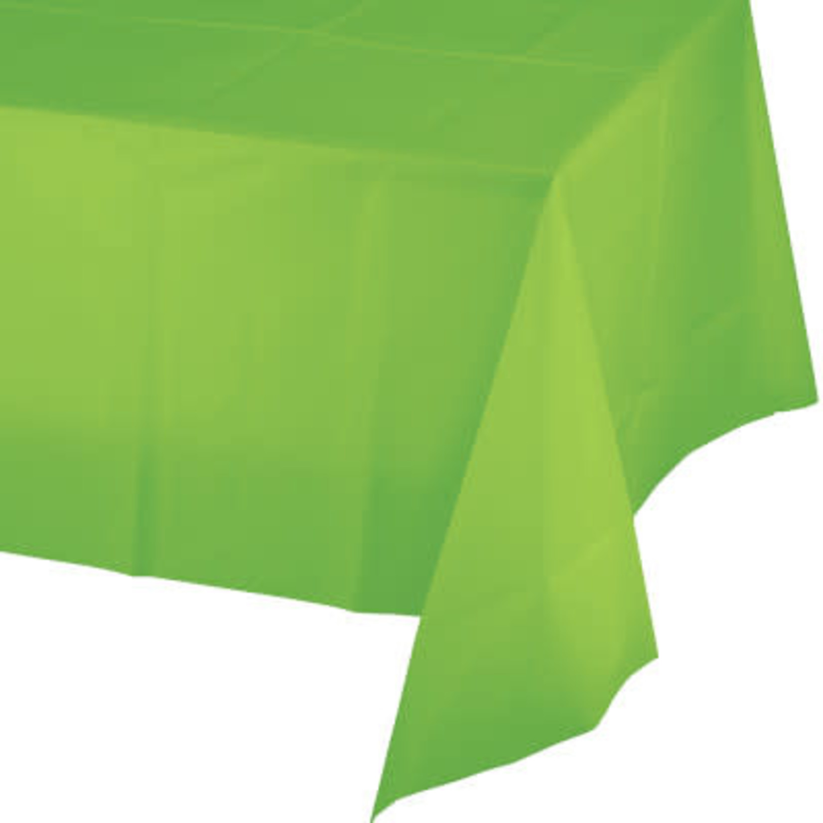 Touch of Color Lime Green Plastic Rectangle Tablecover - 54" x 108"