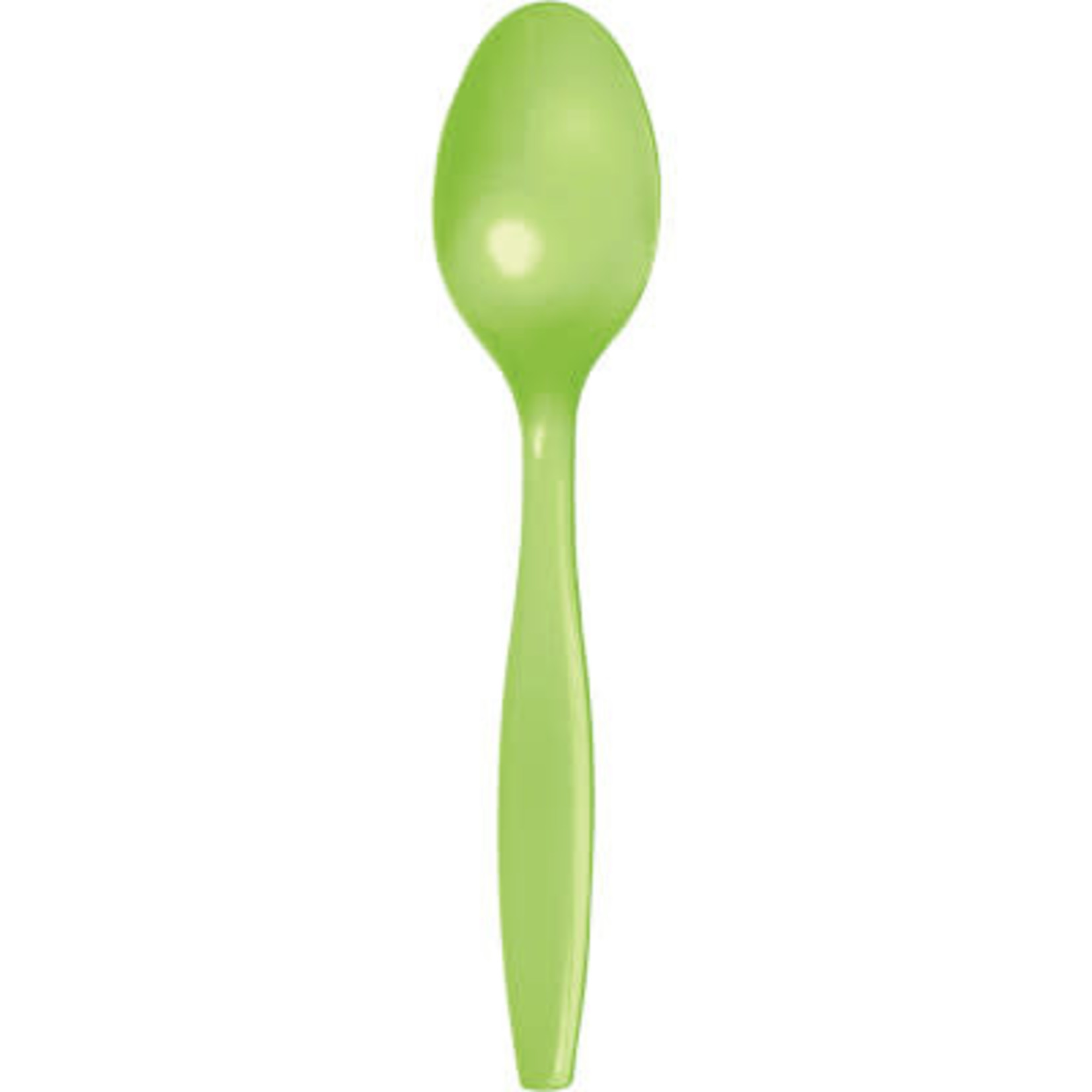 Touch of Color Lime Green Premium Plastic Spoons - 24ct.