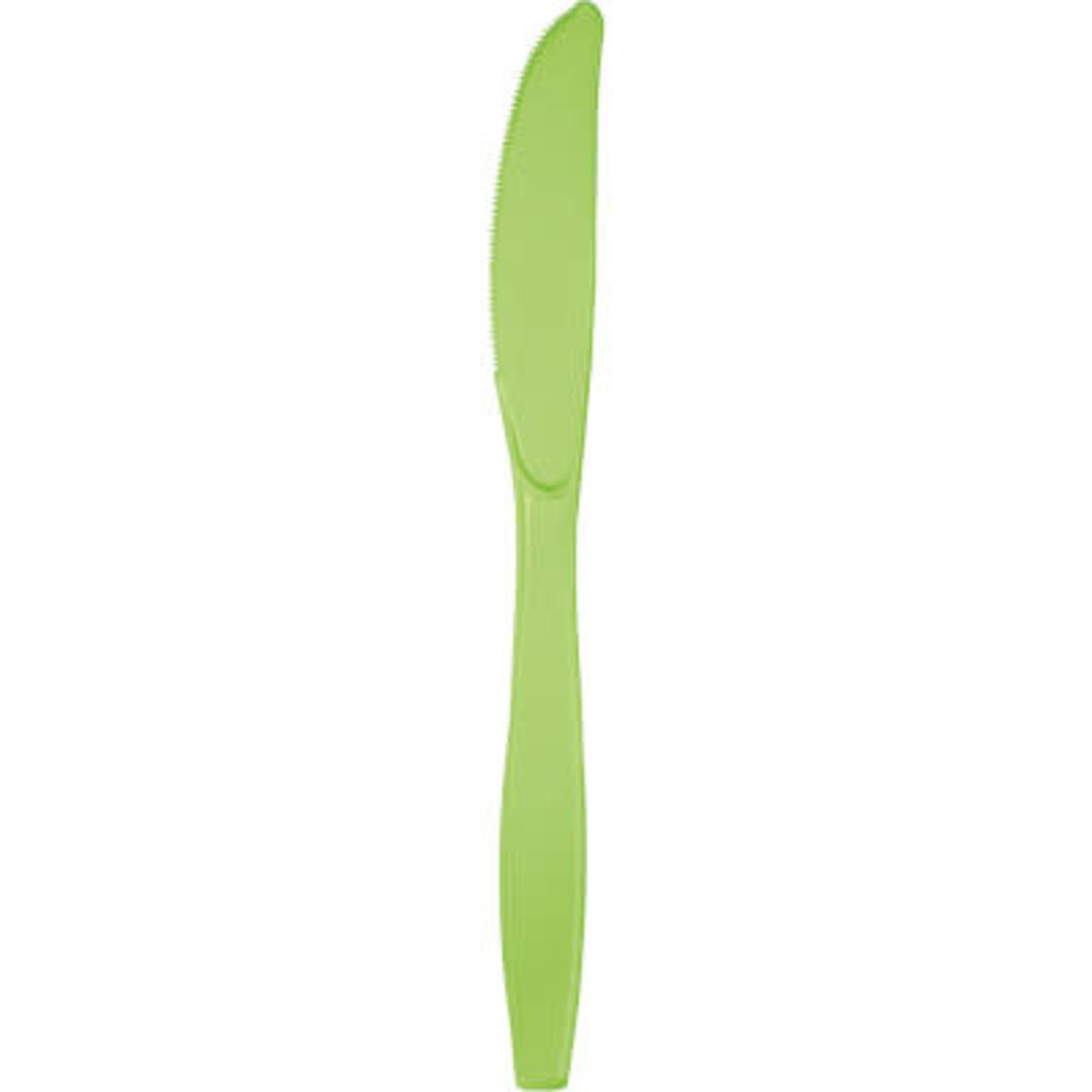 Touch of Color Lime Green Premium Plastic Knives - 24ct.