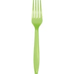 Touch of Color Lime Green Premium Plastic Forks - 24ct.