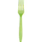 Touch of Color Lime Green Premium Plastic Forks - 24ct.