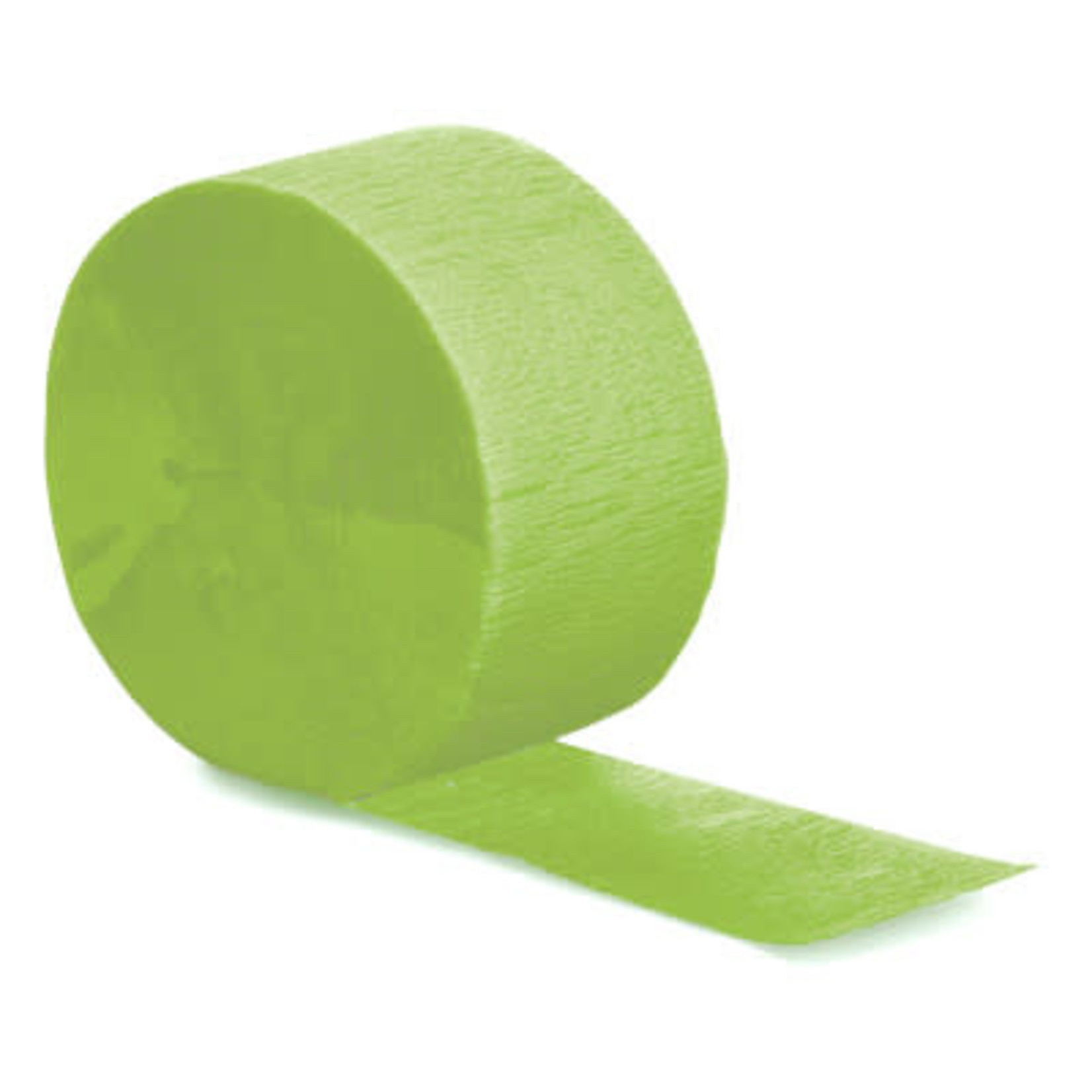 Touch of Color 81' Lime Green Crepe Paper Streamer