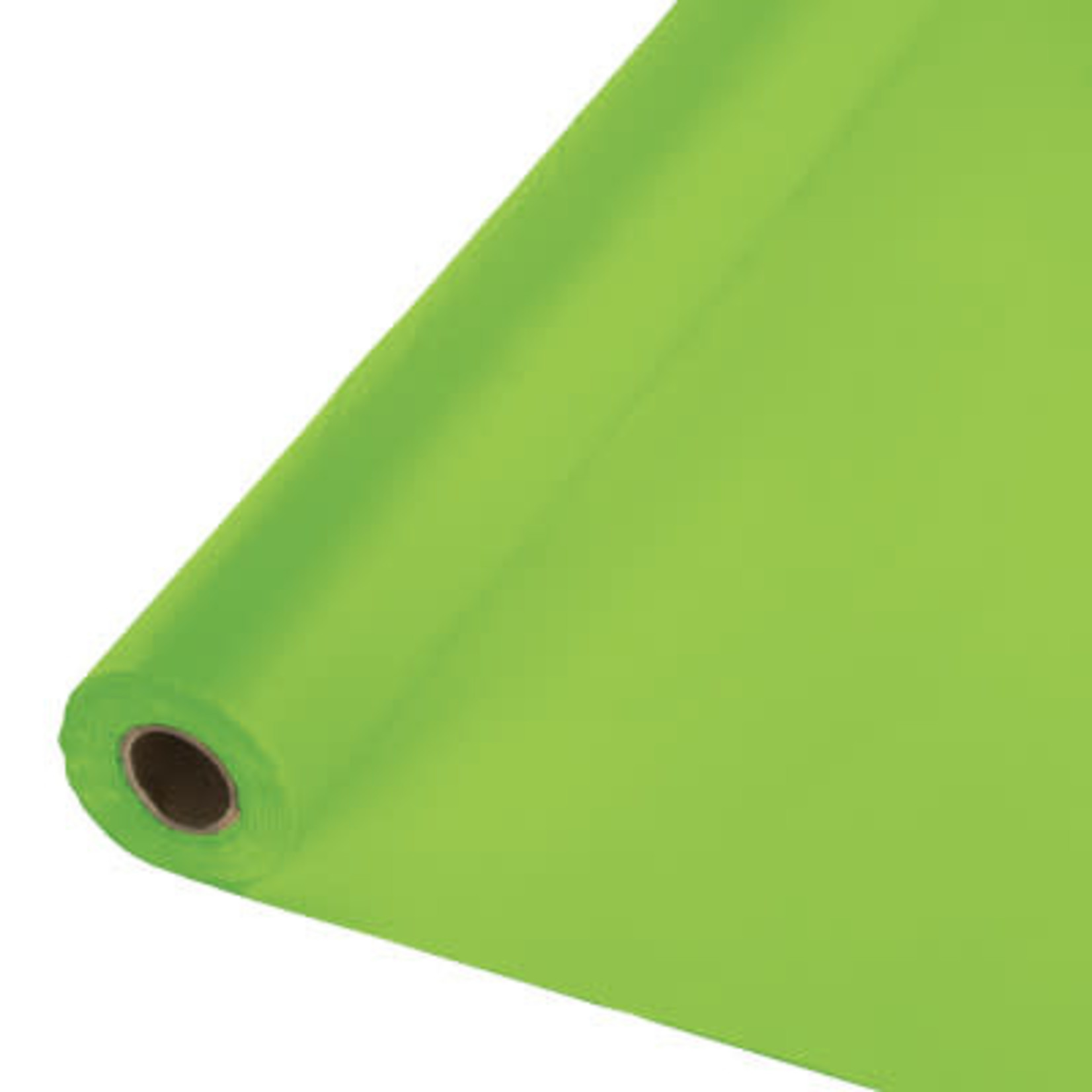 Touch of Color 100' Lime Green Plastic Tablecover Roll