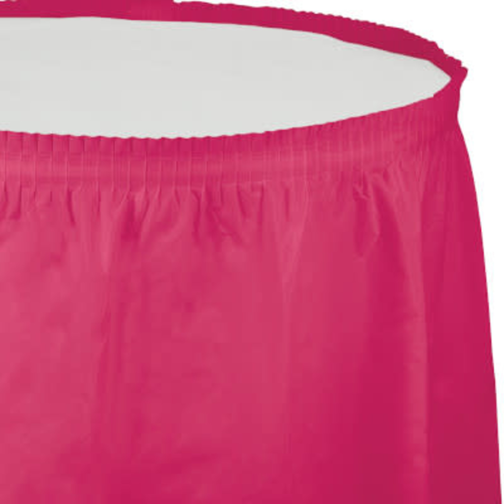 Touch of Color 14' Magenta Pink Tableskirt - 1ct.