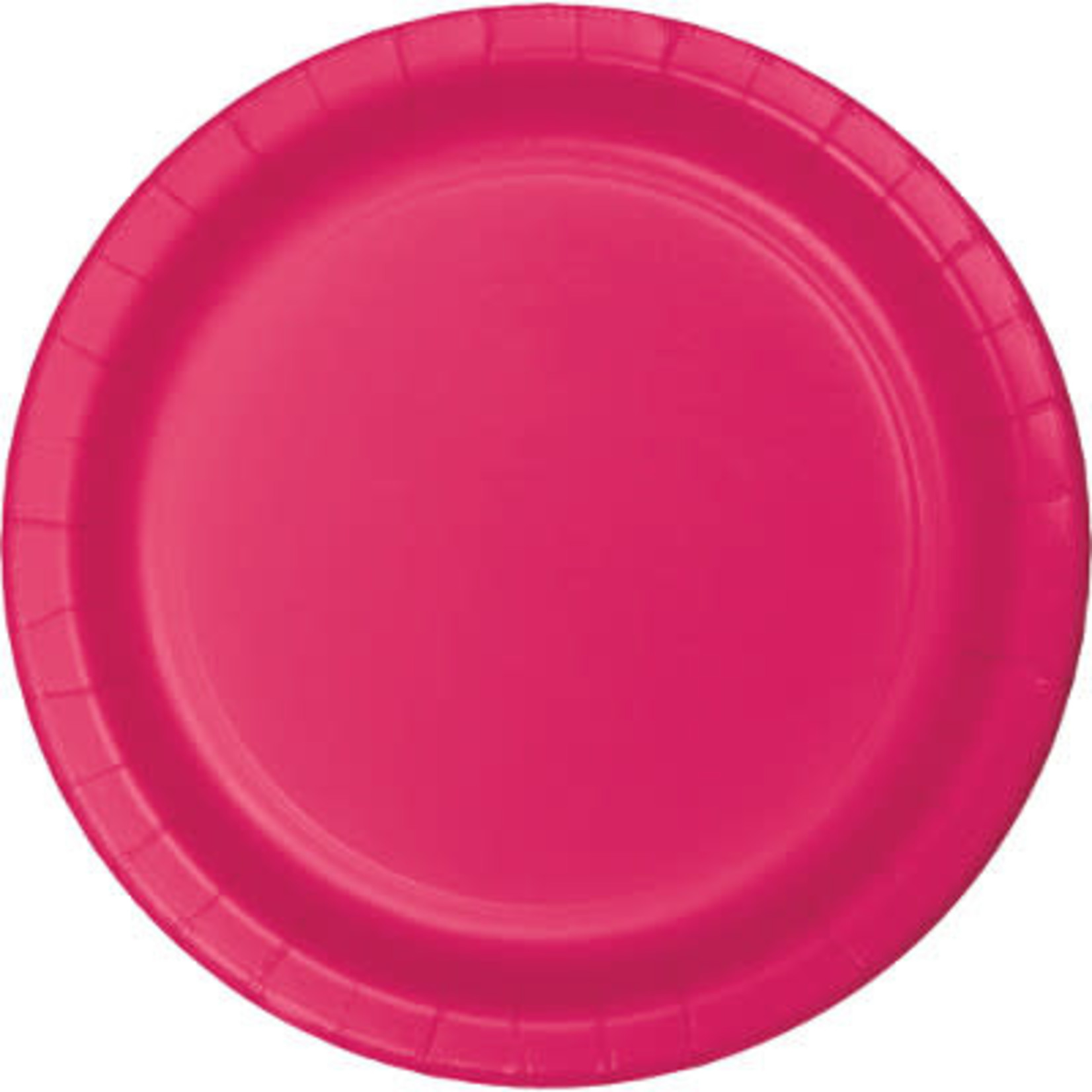 Touch of Color 10" Magenta Paper Banquet Plates - 24ct.