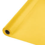 Touch of Color 100' School Bus Yellow Plastic Tablecover Roll