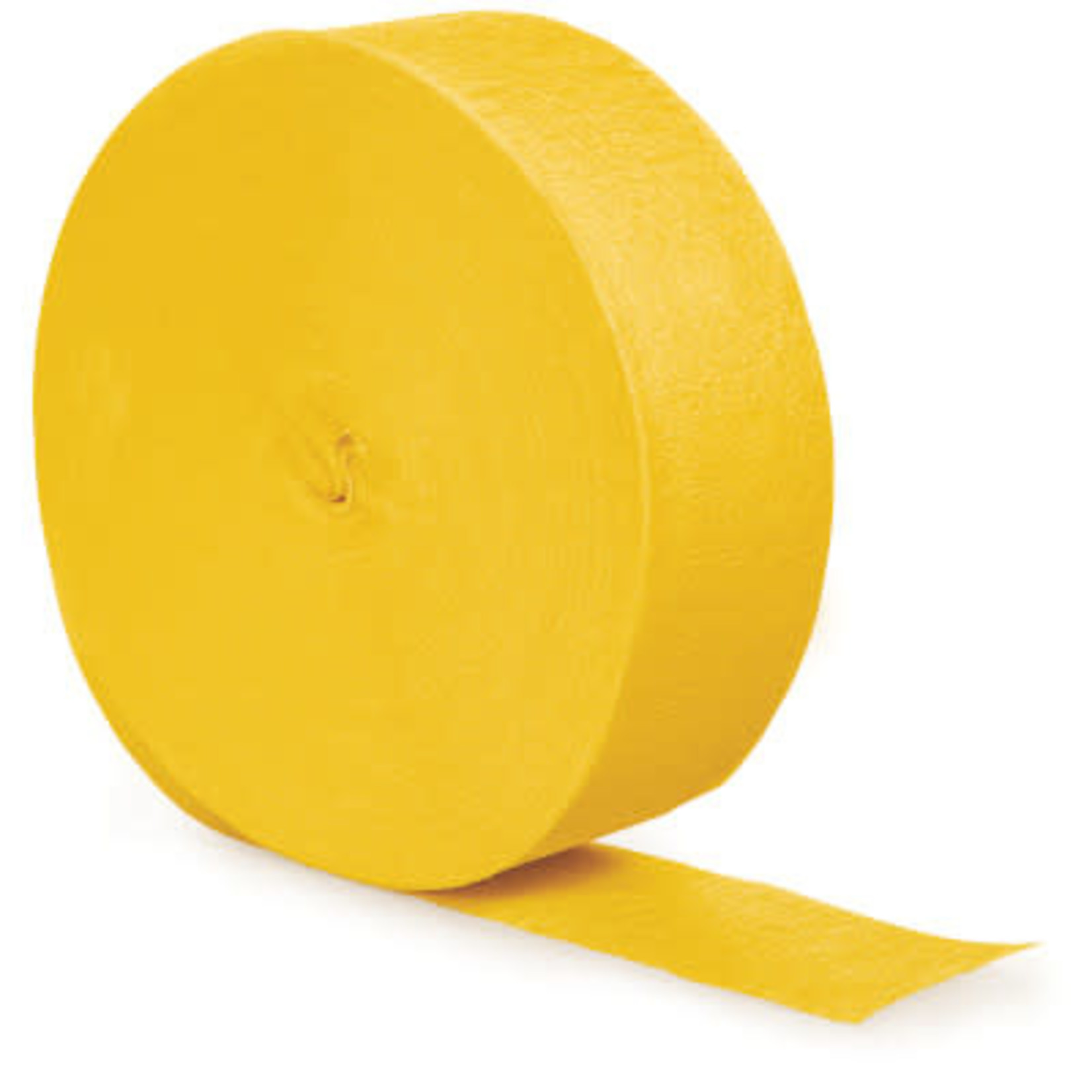 Touch of Color 500' School Bus Yellow Crepe Paper Streamer