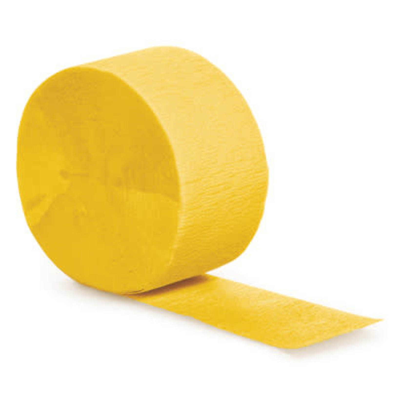 Touch of Color 81' School Bus Yellow Crepe Paper Streamer - 1ct.