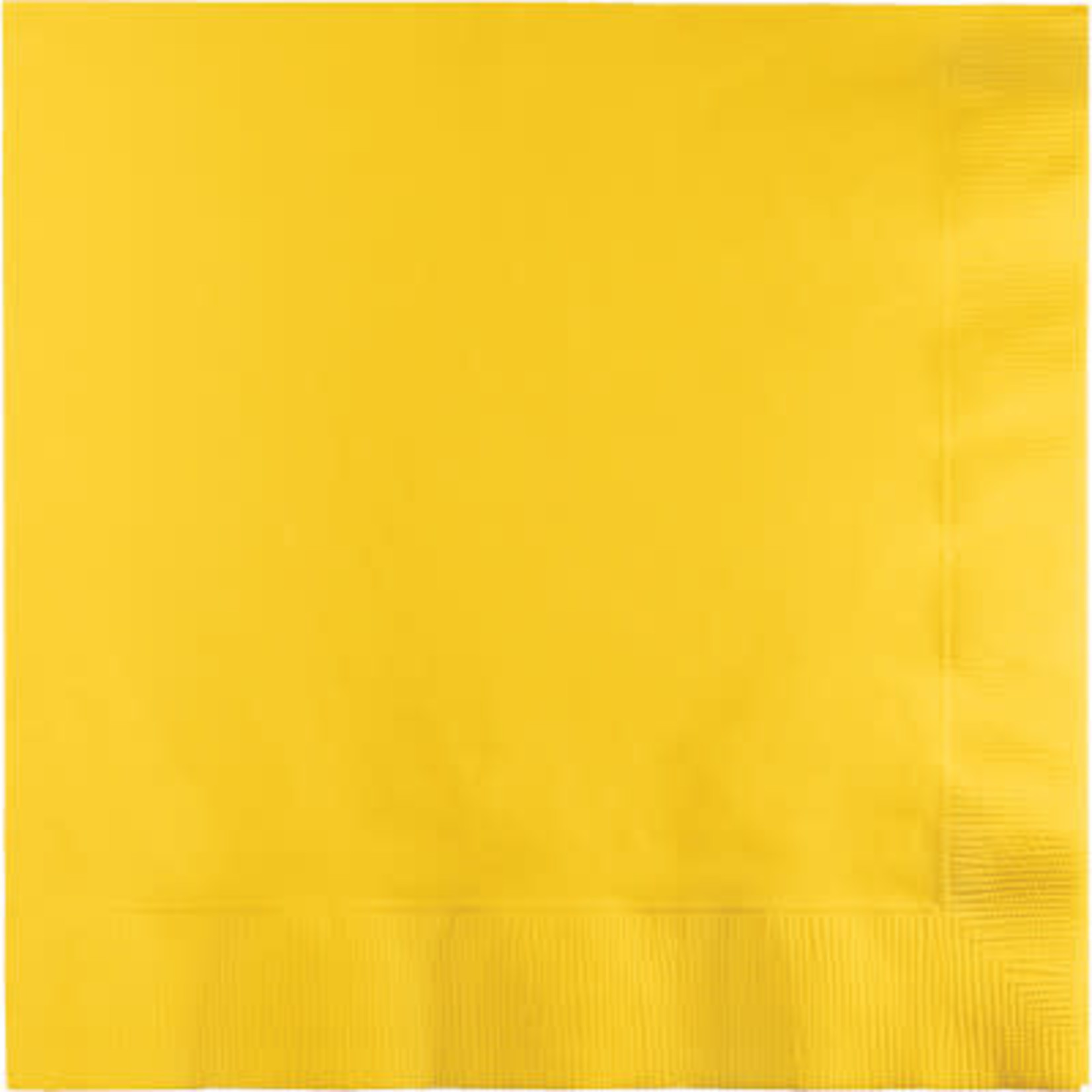 Touch of Color School Bus Yellow 2-Ply  Lunch Napkins - 50ct.