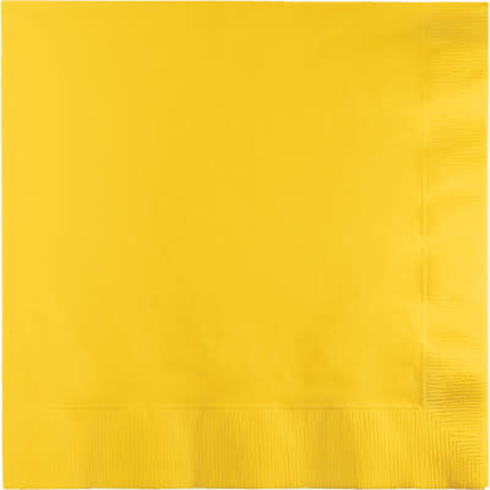 Touch of Color School Bus Yellow 2-Ply  Lunch Napkins - 50ct.