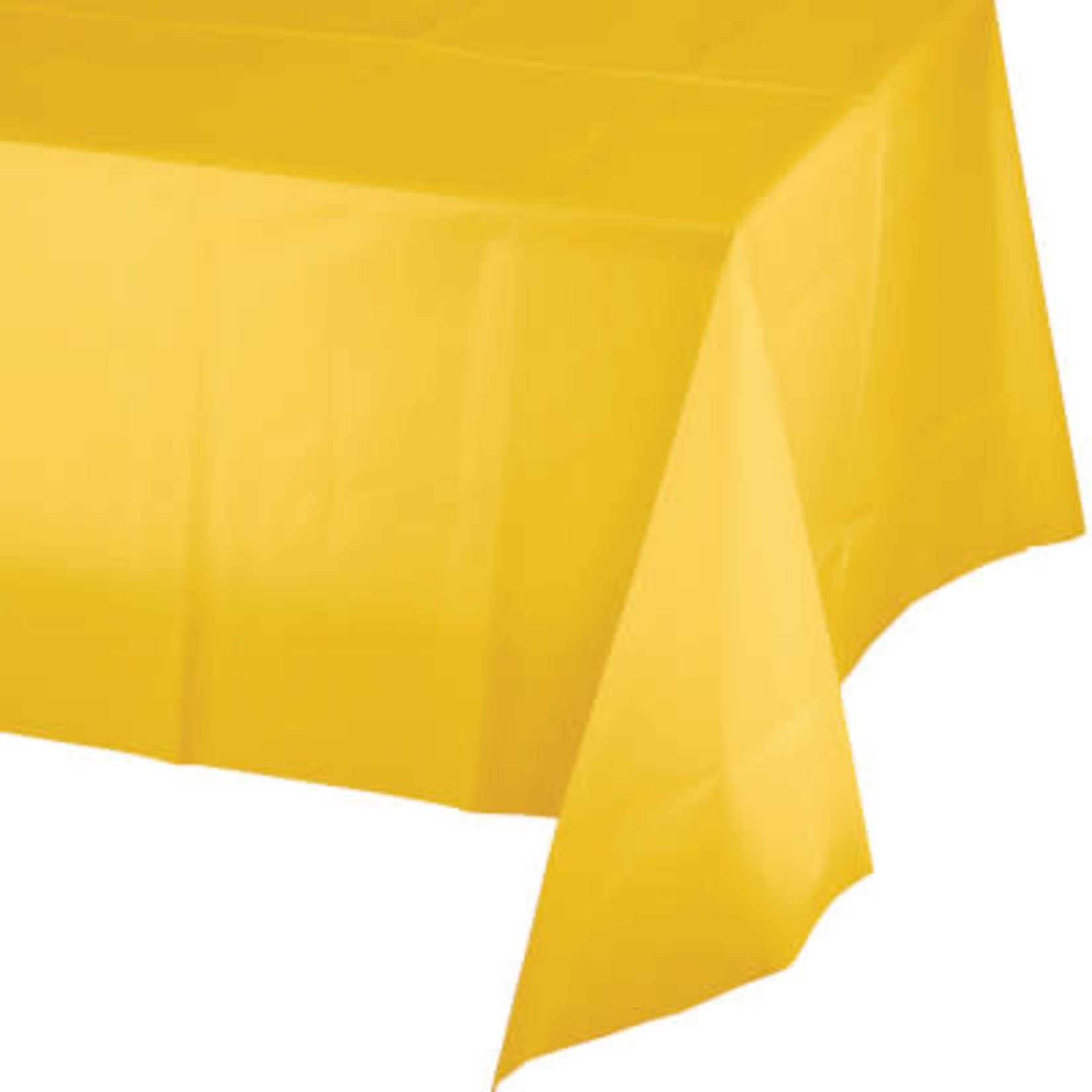 Touch of Color School Bus Yellow Plastic Rectangle Tablecover - 54" x 108"