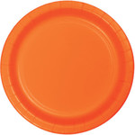 Touch of Color 10" Sunkissed Orange Paper Banquet Plates - 24ct.