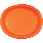 Touch of Color Sunkissed Orange Oval Paper Plates - 8ct.