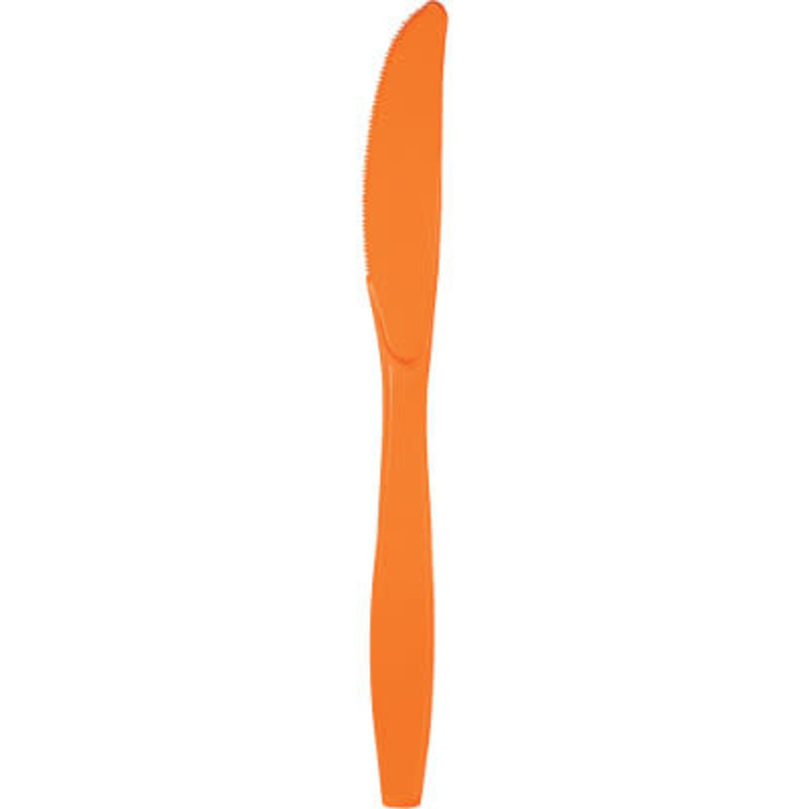 Touch of Color Sunkissed Orange Premium Plastic Knives - 24ct.