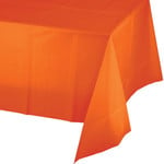 Touch of Color Sunkissed Orange Plastic Rectangle Tablecover - 54" x 108"