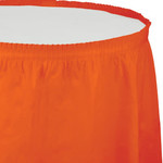 Touch of Color 14' Sunkissed Orange Tableskirt - 1ct.