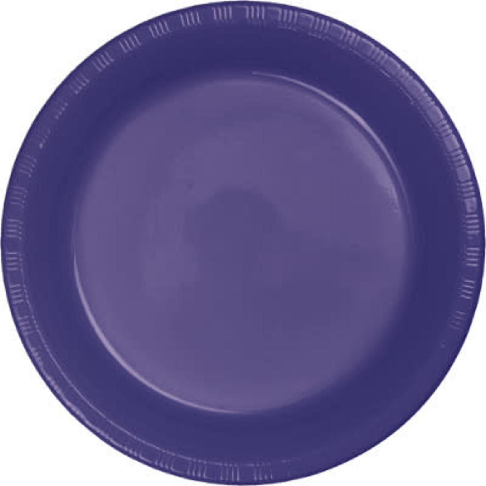 Touch of Color 10" Purple Plastic Banquet Plates - 20ct.