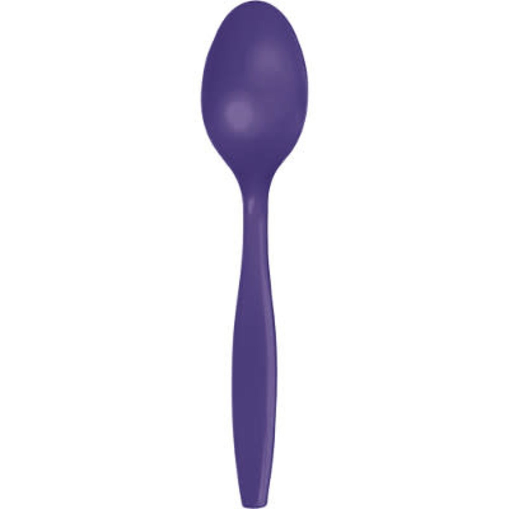 Touch of Color Purple Premium Plastic Spoons - 24ct.