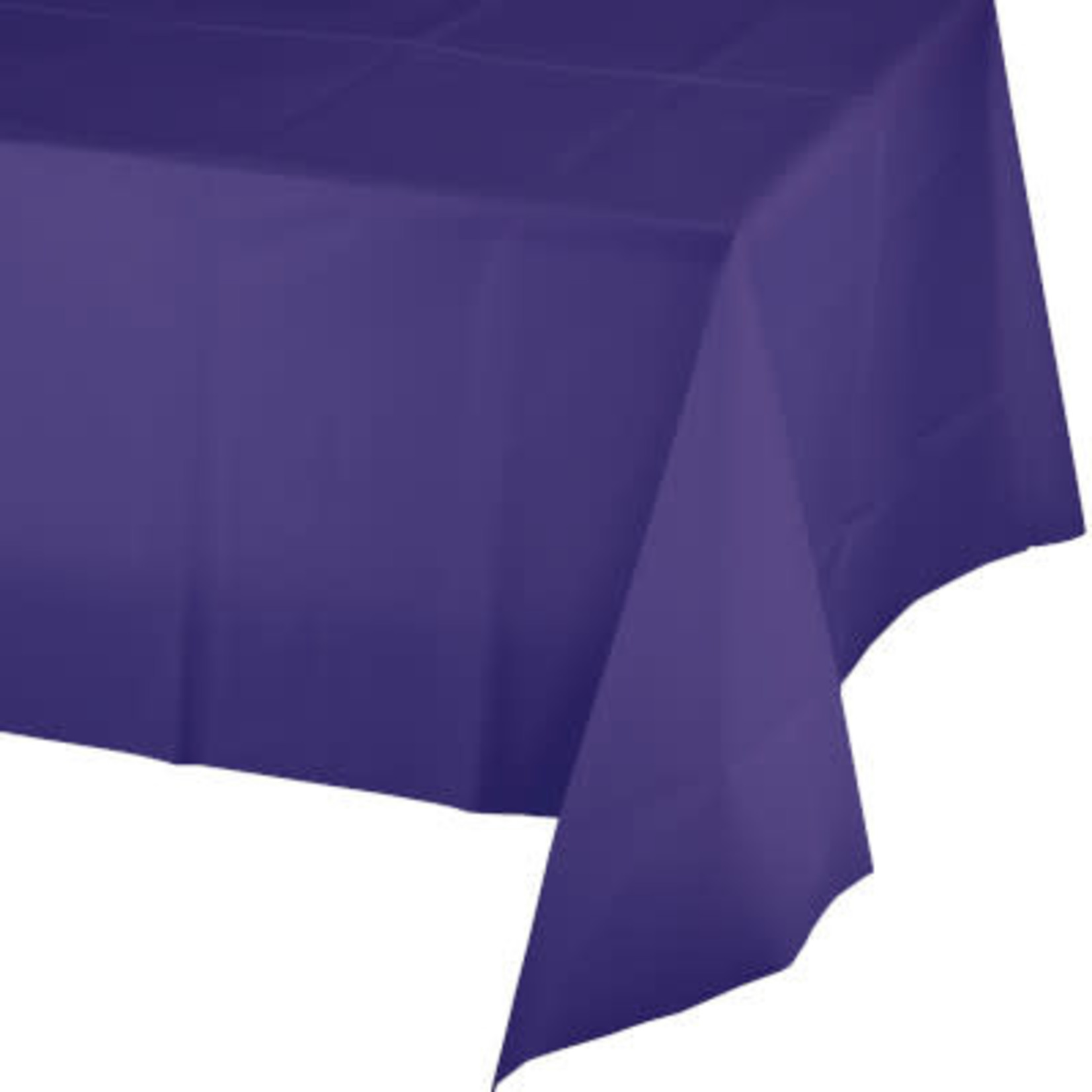 Touch of Color Purple Plastic Rectangle Tablecloth - 54" x 108"