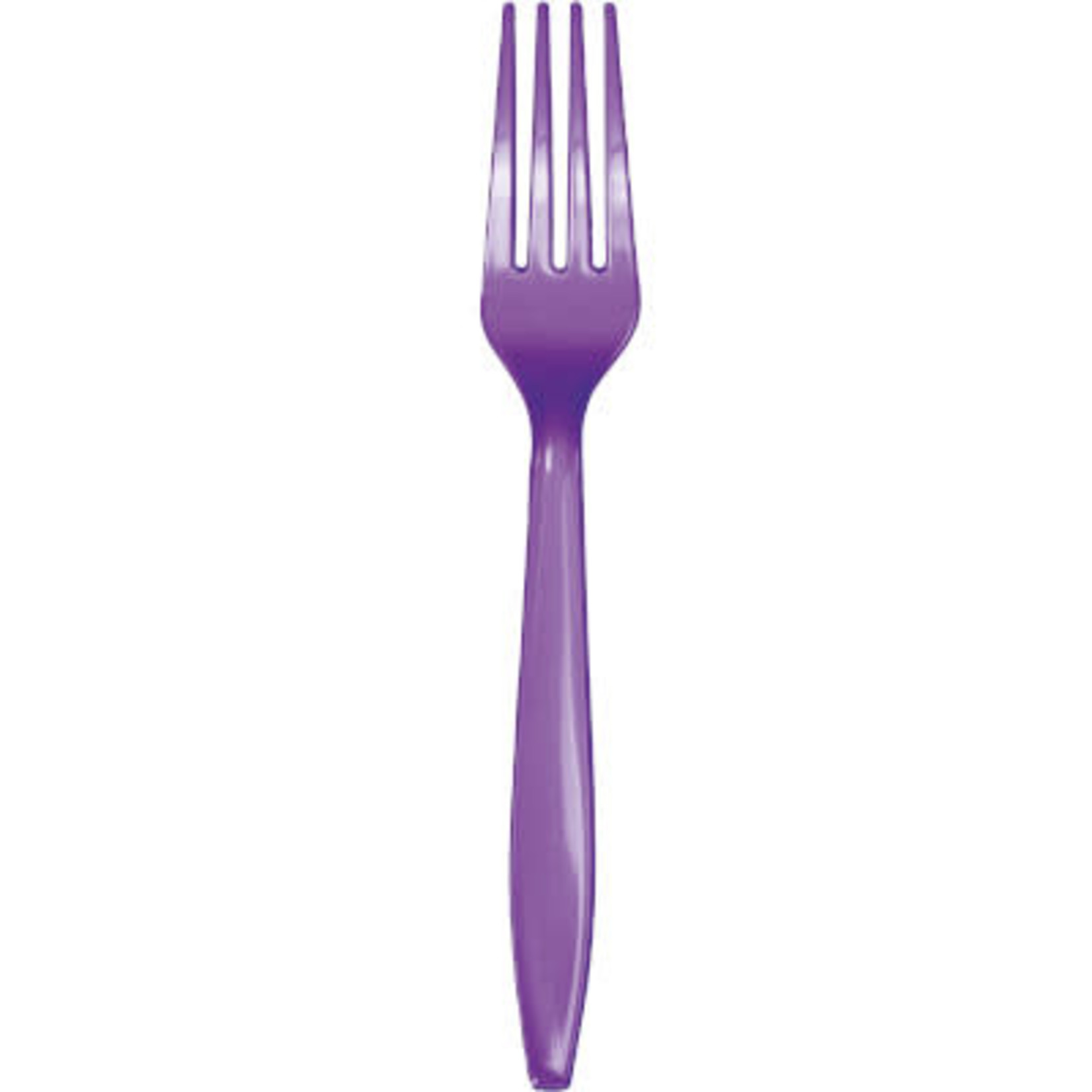 Touch of Color Amethyst Purple Premium Plastic Forks - 24ct.