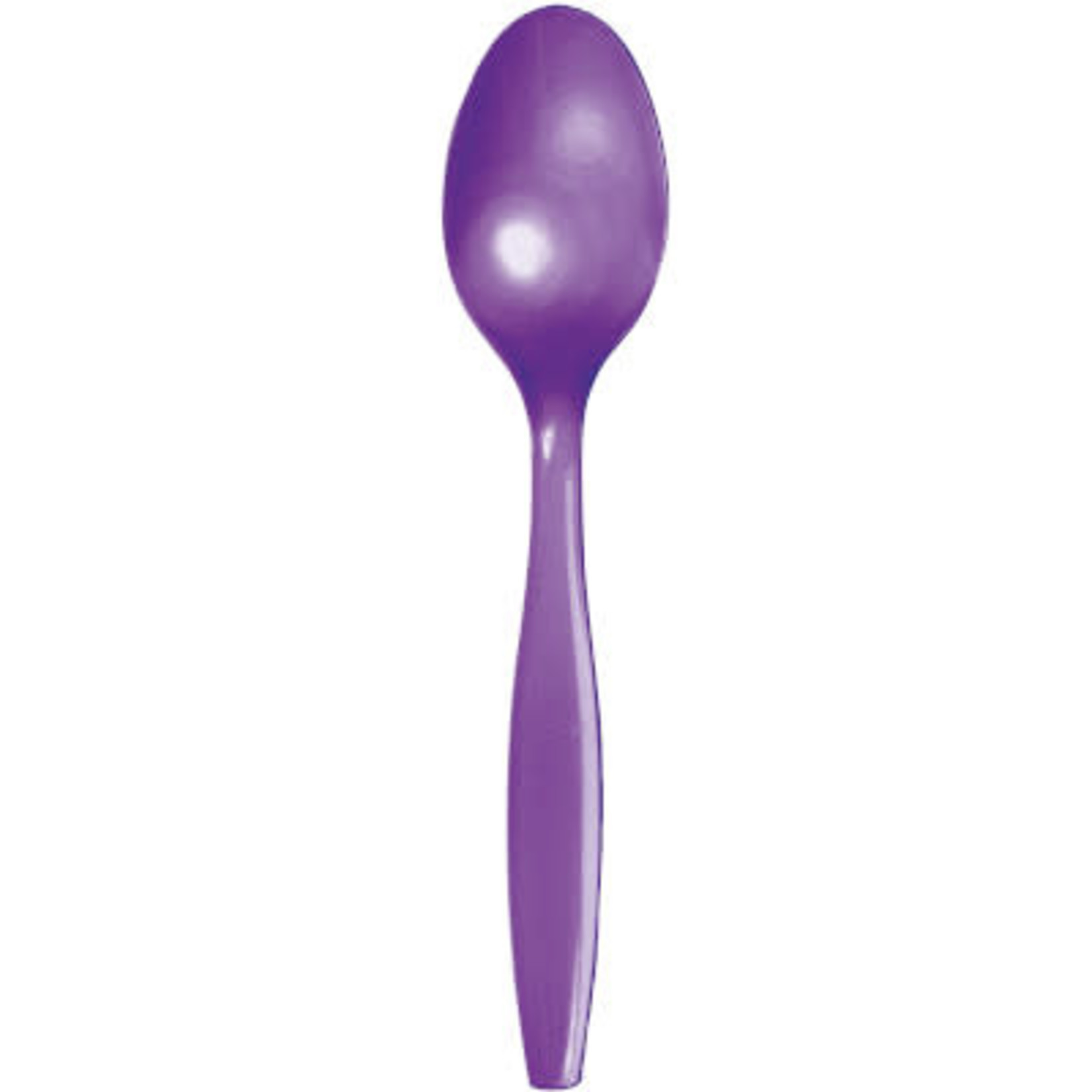 Touch of Color Amethyst Purple Premium Plastic Spoons - 24ct.