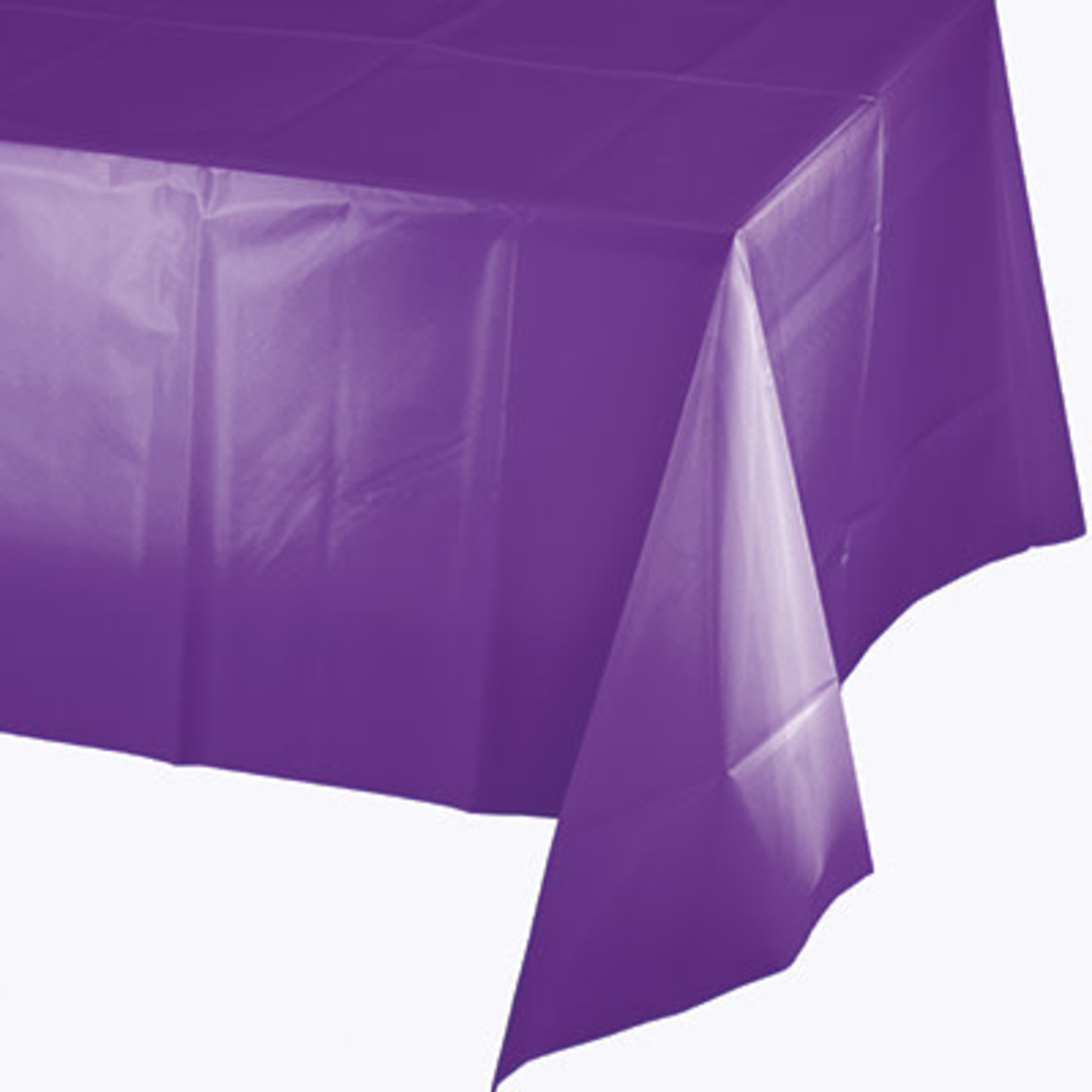 Touch of Color Amethyst Purple Plastic Rectangle Tablecover - 1ct.