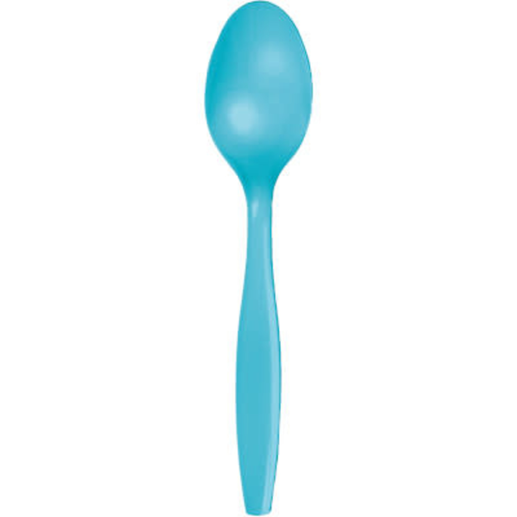 Touch of Color Bermuda Blue Premium Plastic Spoons - 24ct.