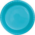 Touch of Color 7" Bermuda Blue Plastic Plates - 20ct.
