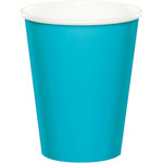 Touch of Color 9oz. Bermuda Blue Hot/Cold Paper Cups - 24ct.