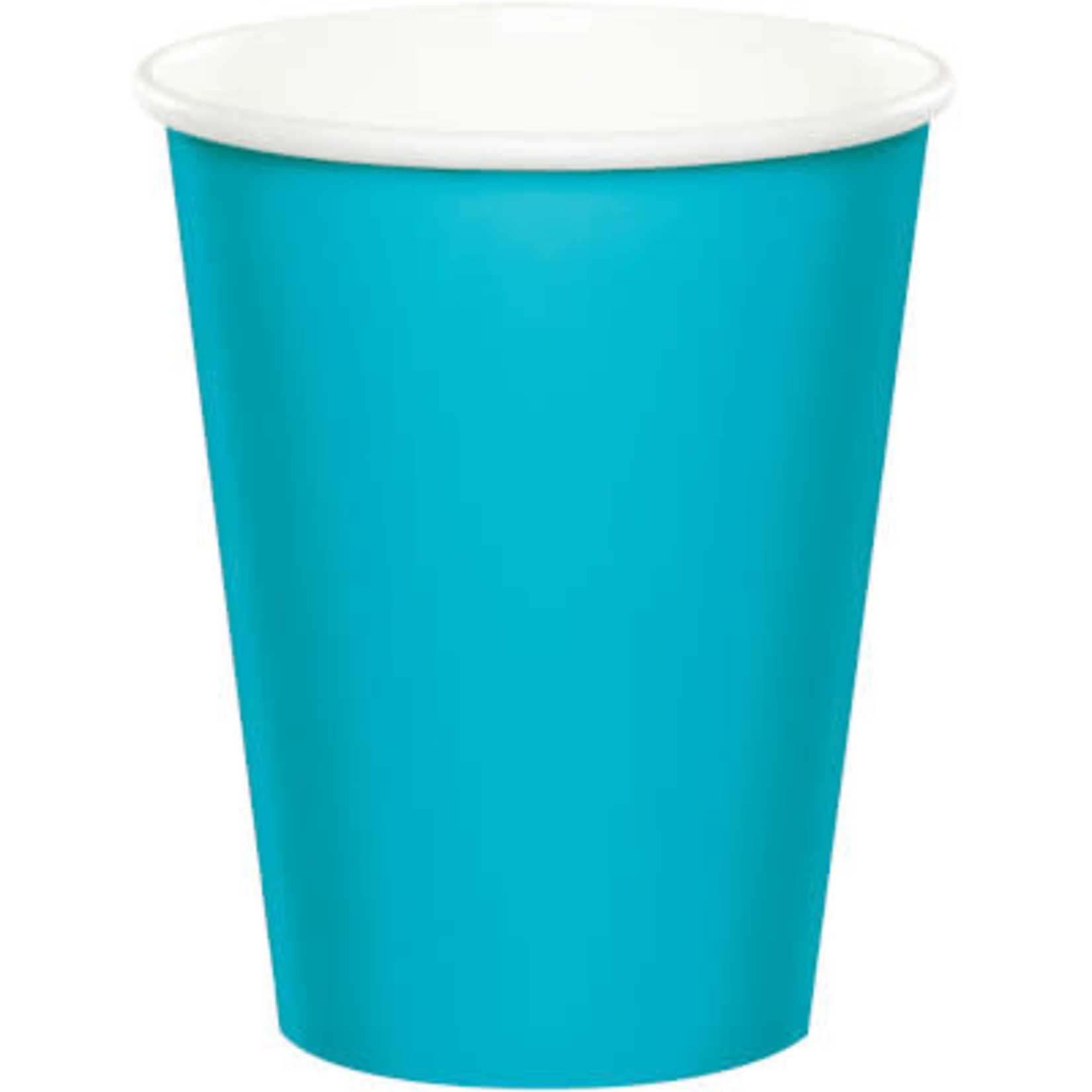 Touch of Color 9oz. Bermuda Blue Hot/Cold Paper Cups - 24ct.