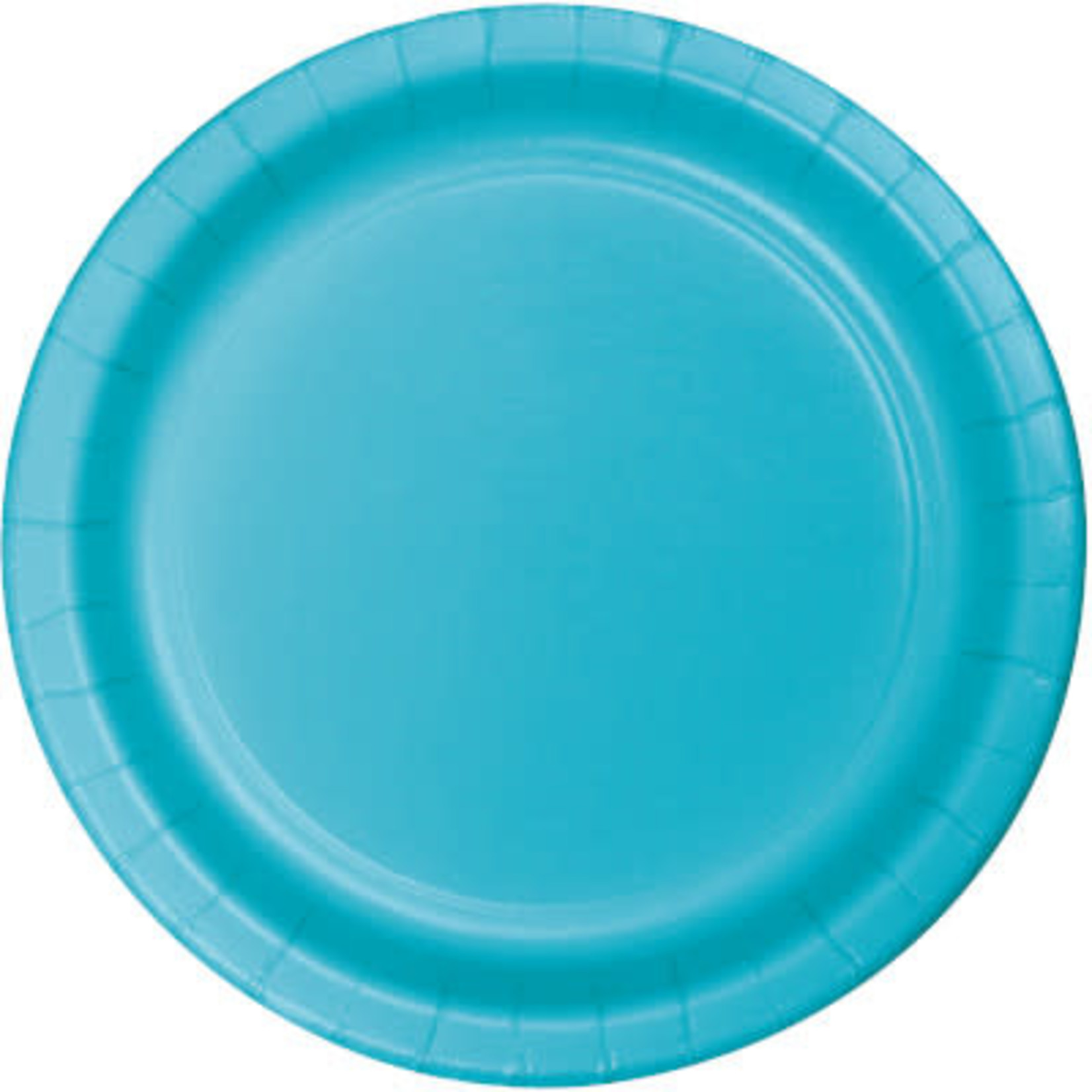 Touch of Color 10" Bermuda Blue Paper Banquet Plates - 24ct.