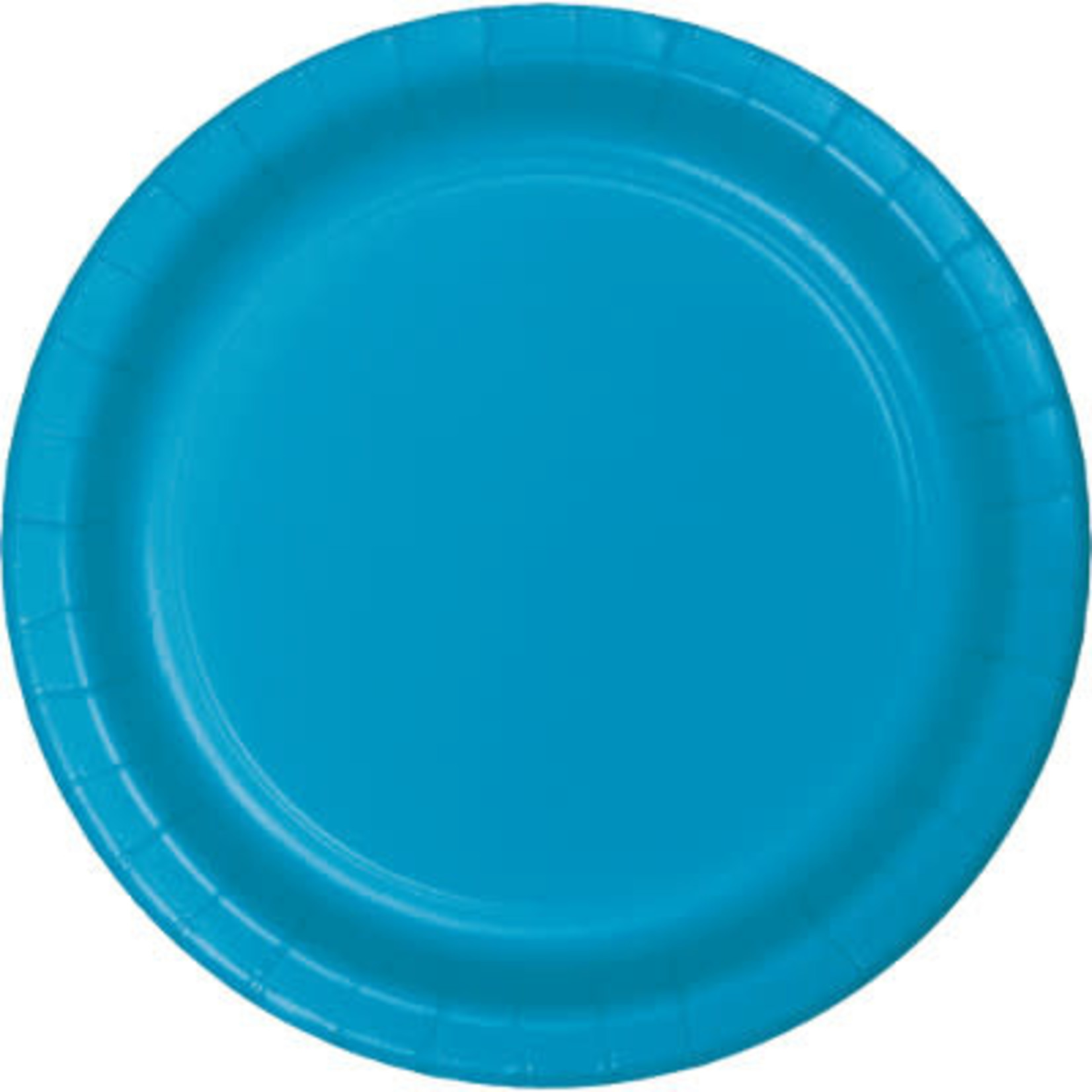 Touch of Color 10" Turquoise Blue Paper Banquet Plates - 24ct.