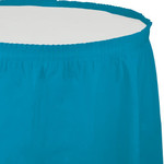 Touch of Color Turquoise Tableskirt - 14ft.