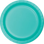 Touch of Color 10" Teal Lagoon Paper Banquet Plates - 24ct.