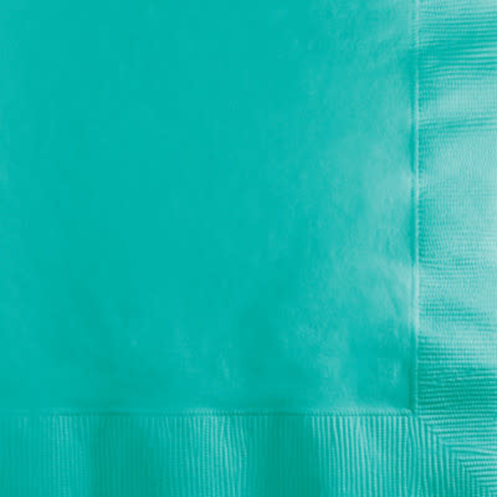 Touch of Color Teal Lagoon 2-Ply Beverage Napkins - 50ct.