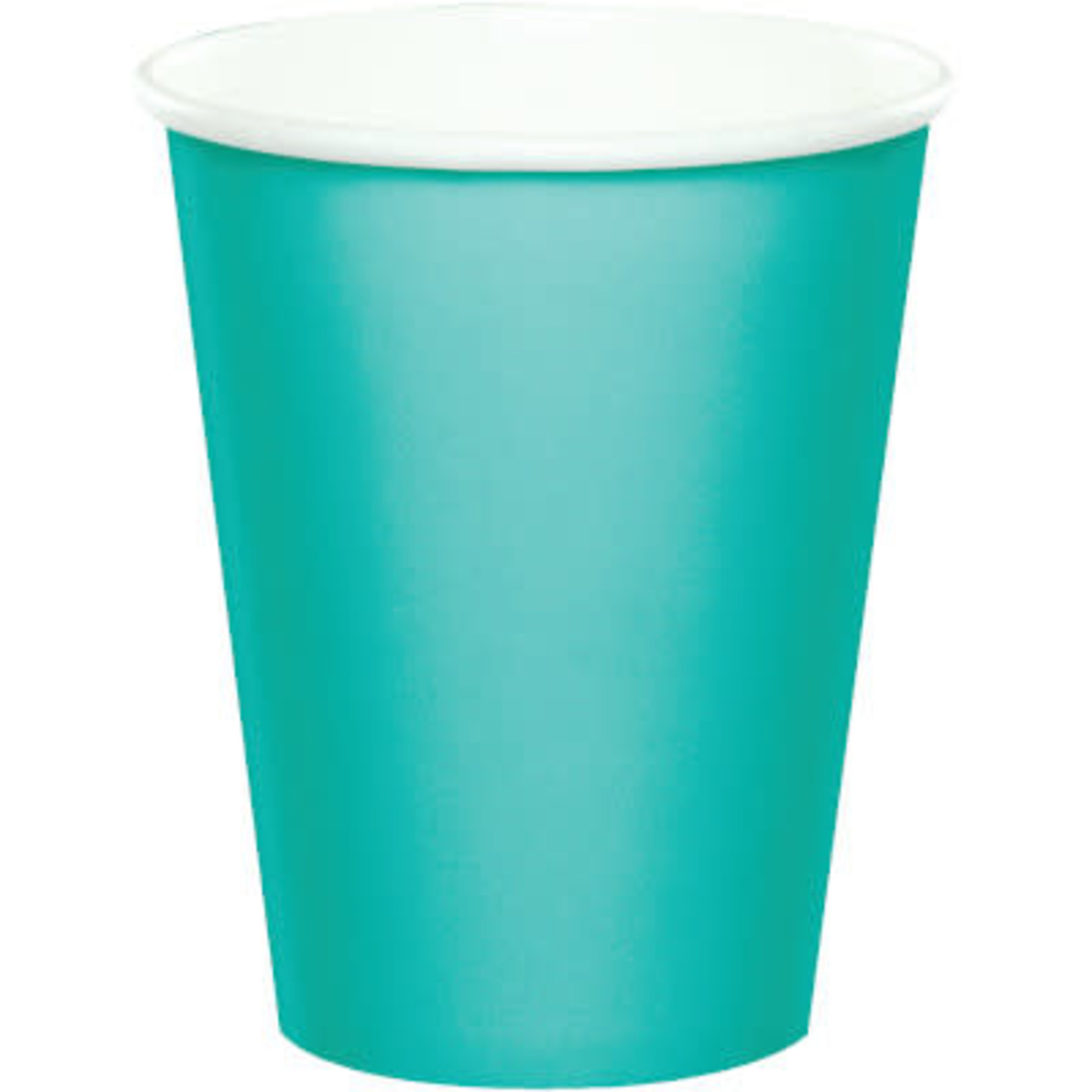 Touch of Color 9oz. Teal Lagoon Hot/Cold Paper Cups - 24ct.