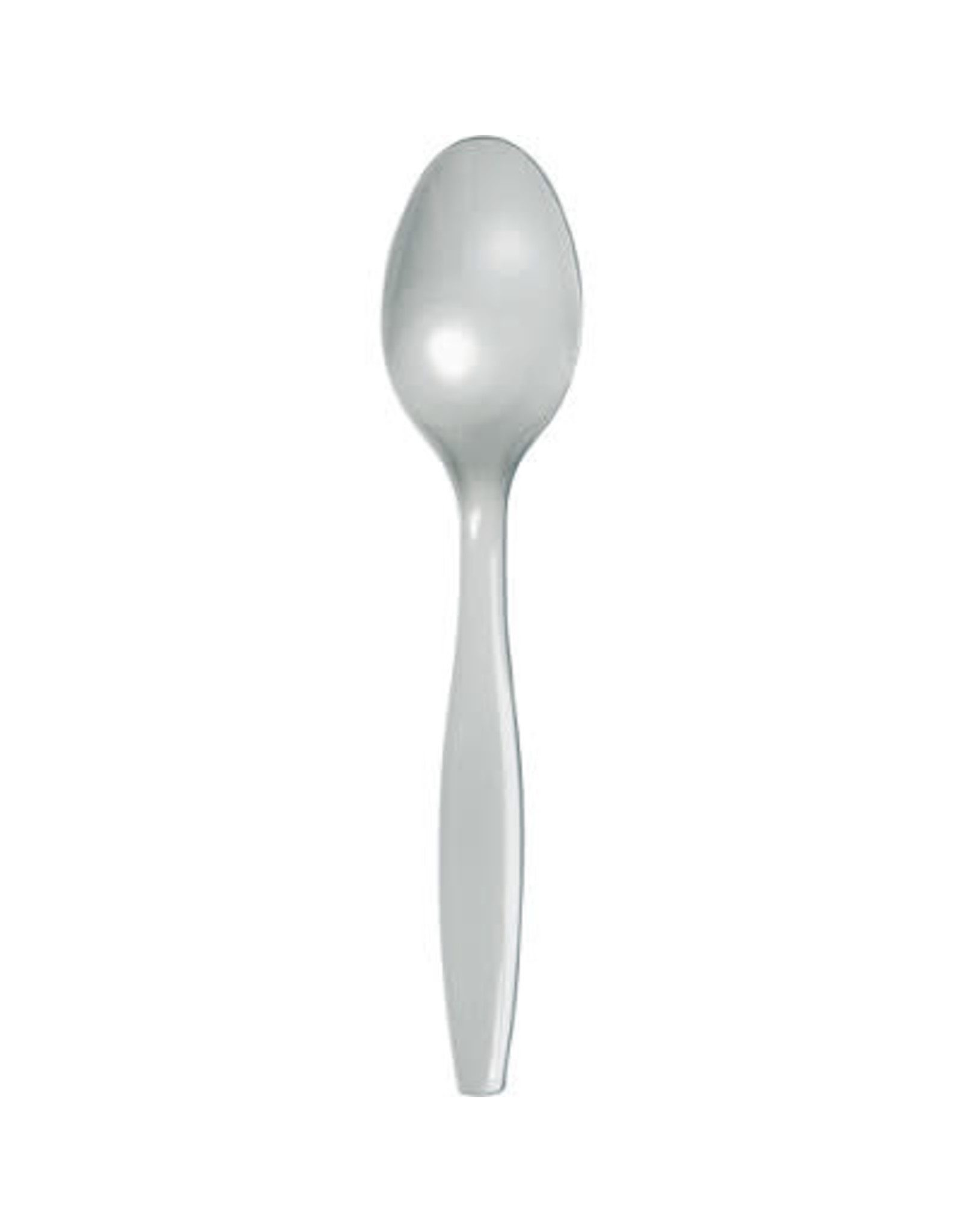 Touch of Color SHIMMERING SILVER PLASTIC SPOONS Party Adventure