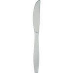 Touch of Color SHIMMERING SILVER PLASTIC KNIVES