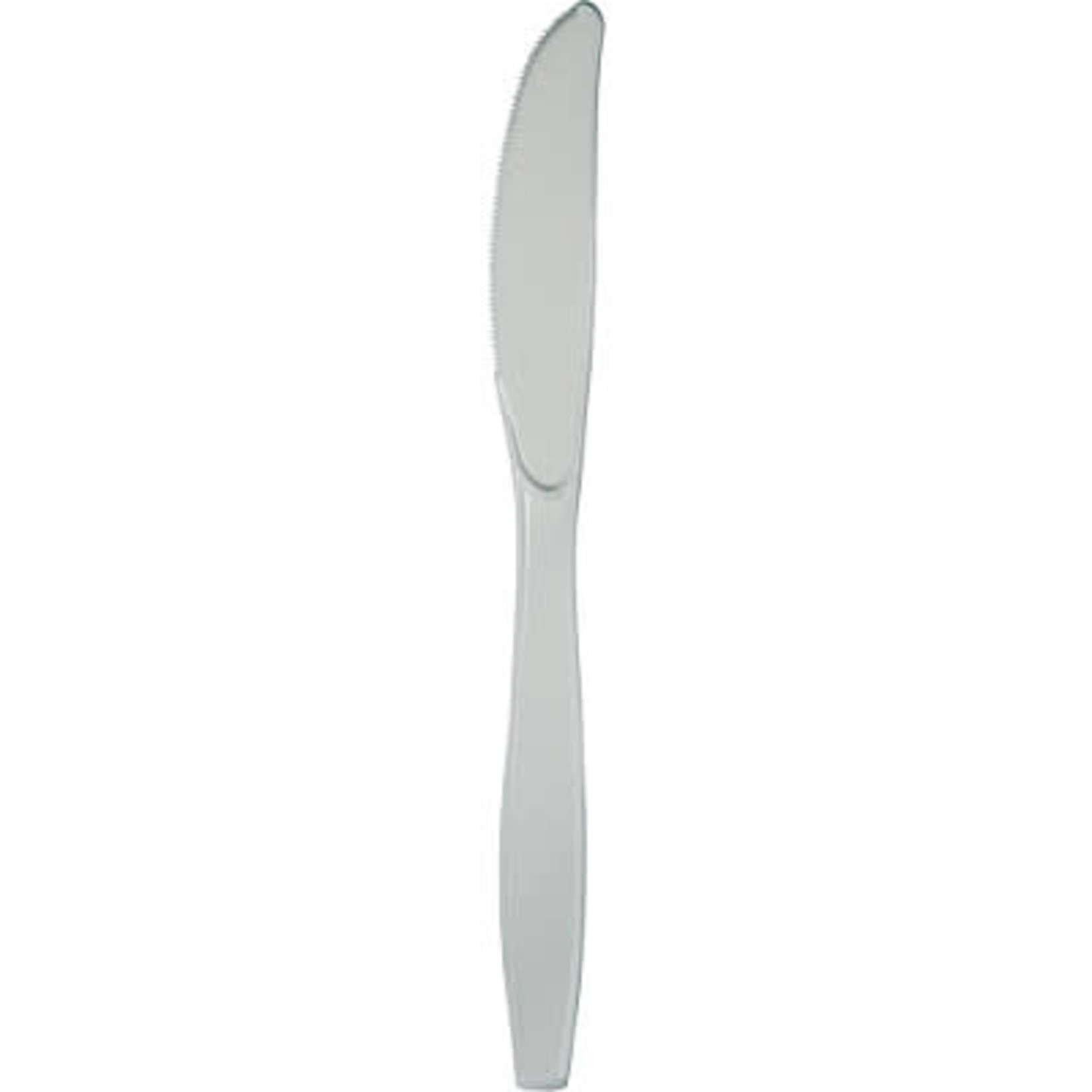 Touch of Color Shimmering Silver Premium Plastic Knives - 24ct.