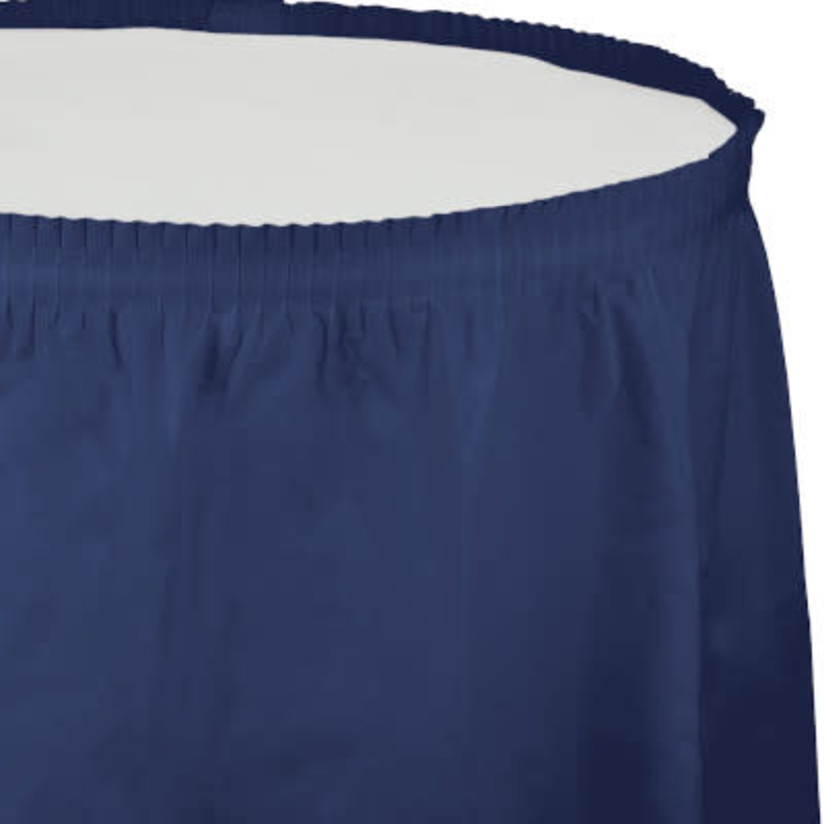 Touch of Color 14' Navy Blue Tableskirt - 1ct.