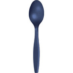 Touch of Color Navy Blue Premium Plastic Spoons - 24ct.