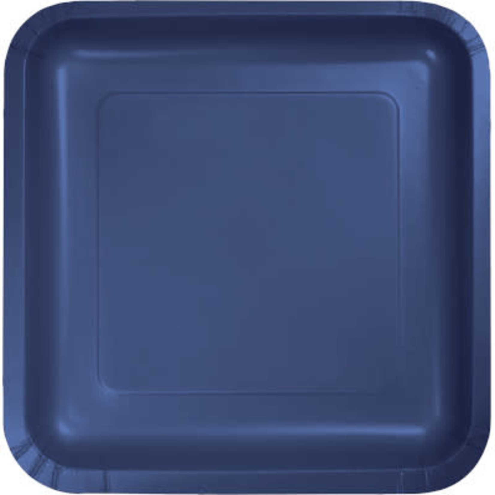 Touch of Color 7" Navy Blue Square Paper Plates - 18ct.