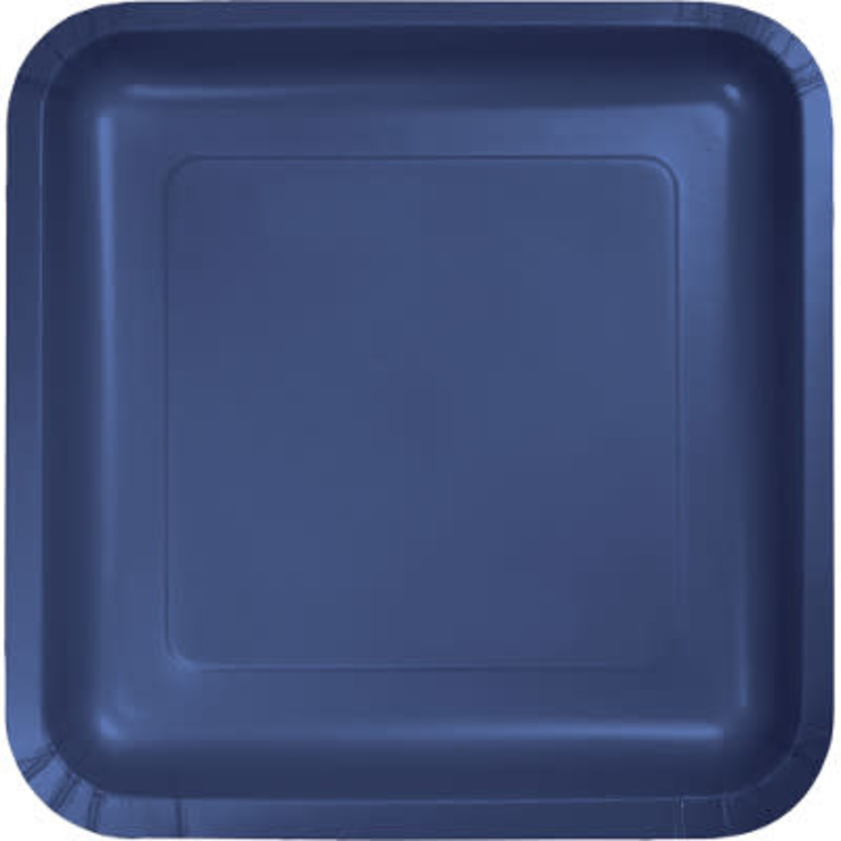 Touch of Color 9" Navy Blue Square Paper Plates - 18ct.