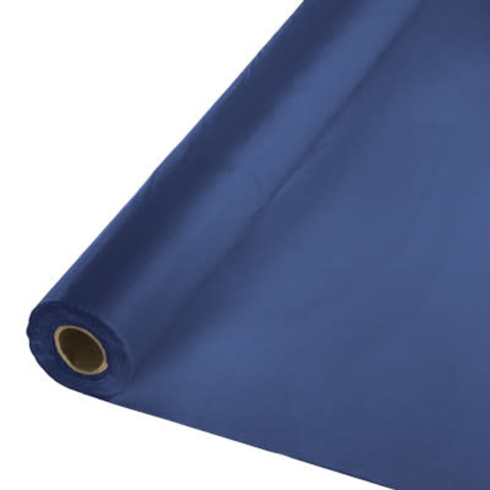 Touch of Color 100' Navy Blue Roll Tablecover - 1ct.