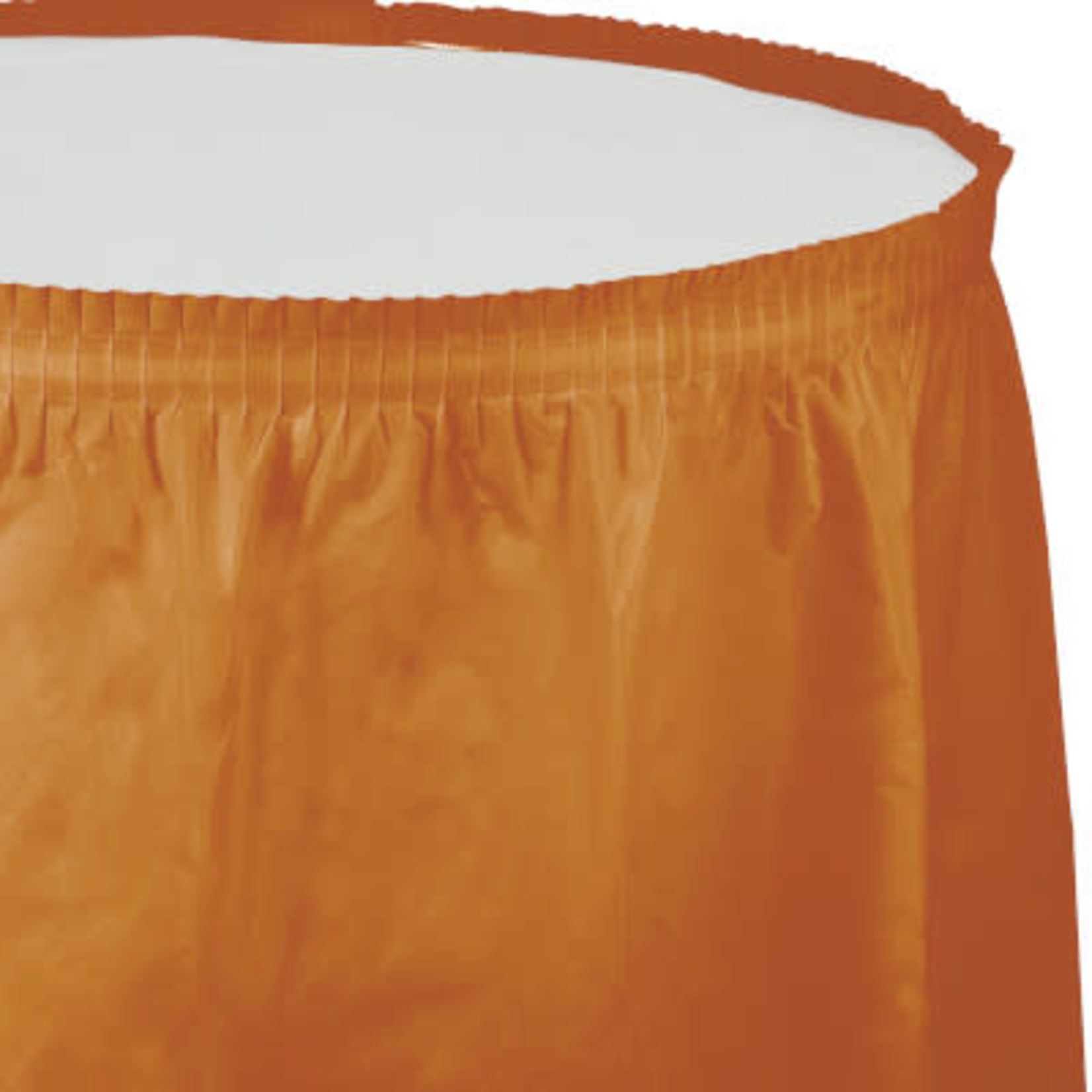 Touch of Color 14ft. Pumpkin Spice Orange Tableskirt